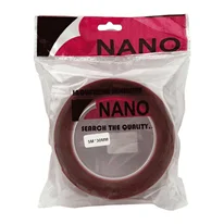 چسب دو طرفه ژله ای شفاف قرمز Nano 3cm