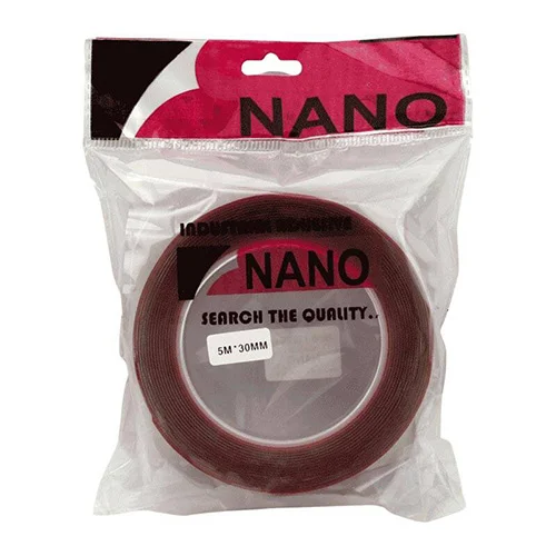 چسب دو طرفه ژله ای شفاف قرمز Nano 3cm