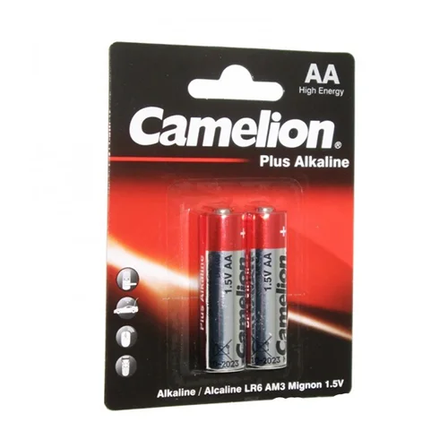 باتری دو تایی قلمی آلکالاین Camelion Plus AA LR6